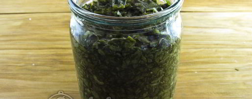 Шаг 6: щавеля с солью на зиму