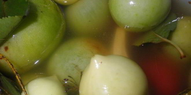 Рецепт бочковых зеленых помидоров