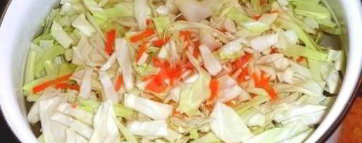 Шаг 5: быстрой капусты горячим способом в рассоле