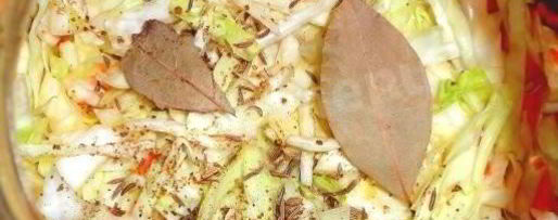 Шаг 6: быстрой капусты горячим способом в рассоле