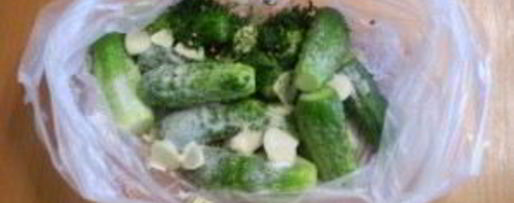 Шаг 4: быстрых малосольных огурцов в пакете