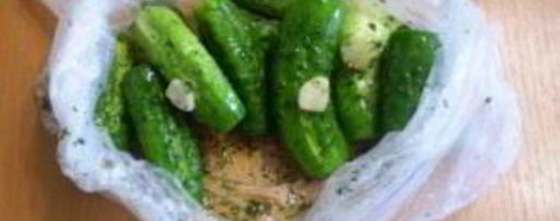 Шаг 6: быстрых малосольных огурцов в пакете