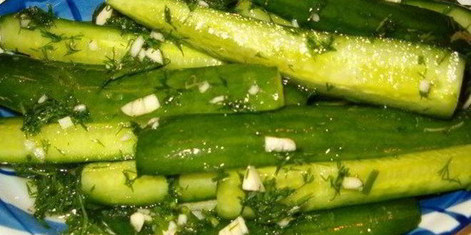 Рецепт хрустящих малосольных огурцов