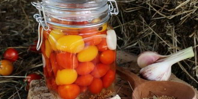 Рецепт консервированных помидоров черри