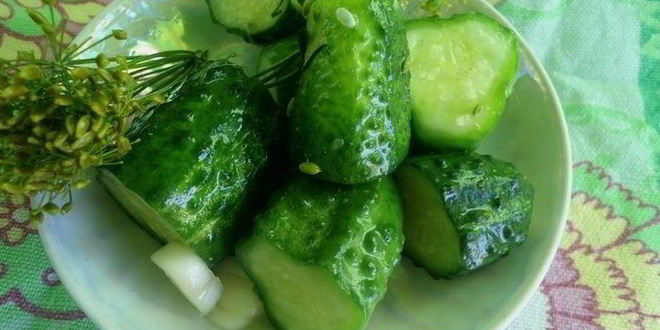 Рецепт малосольных огурчиков