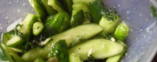 Шаг 4: малосольных огурцов за полчаса