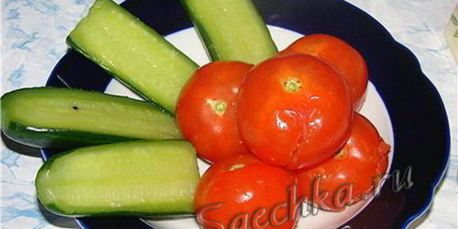 Рецепт малосольных помидоров