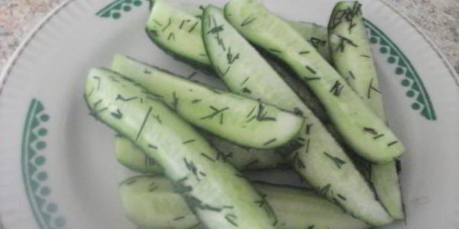 Рецепт огурцов малосольных