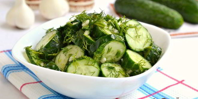 Рецепт острых малосольных огурцов за 5 минут