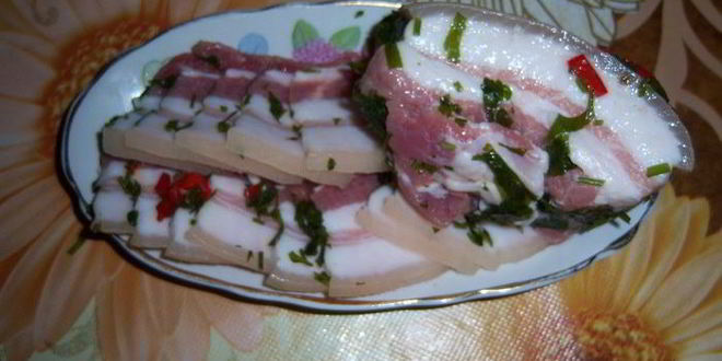 Рецепт сала по-домашнему