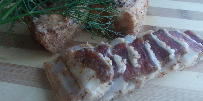 Рецепт сала соленого со специями и чесноком