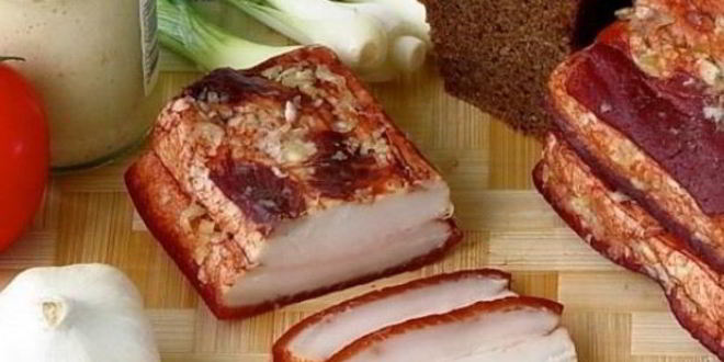 Рецепт сала в луковой шелухе