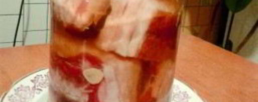 Шаг 3: сала в рассоле по-домашнему