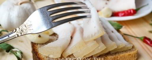 Шаг 14: сала в рассоле в банке