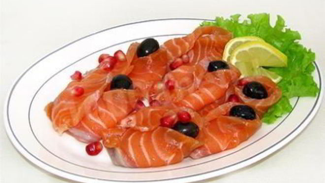 Рецепт Семги слабосоленой с апельсиновым соком