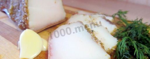 Шаг 6: соленого сала с перцем и чесноком