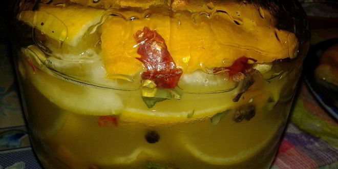 Рецепт соленых лимонов