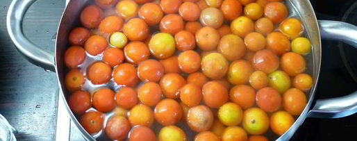 Шаг 1: соленых помидоров черри