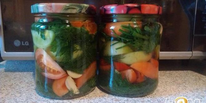 Рецепт соленых зеленых помидоров по-грузински