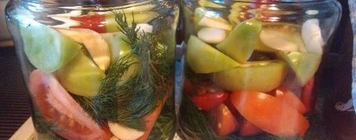 Шаг 2: соленых зеленых помидоров по-грузински