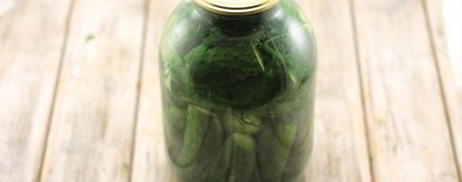 Шаг 5: соленых огурцов в банке на зиму