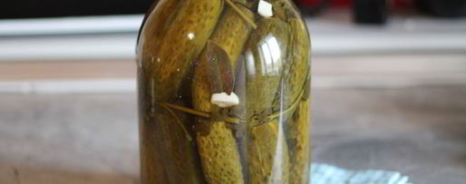 Шаг 6: соленых огурцов в банке на зиму