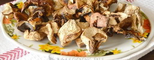 Шаг 7: сушеных белых грибов