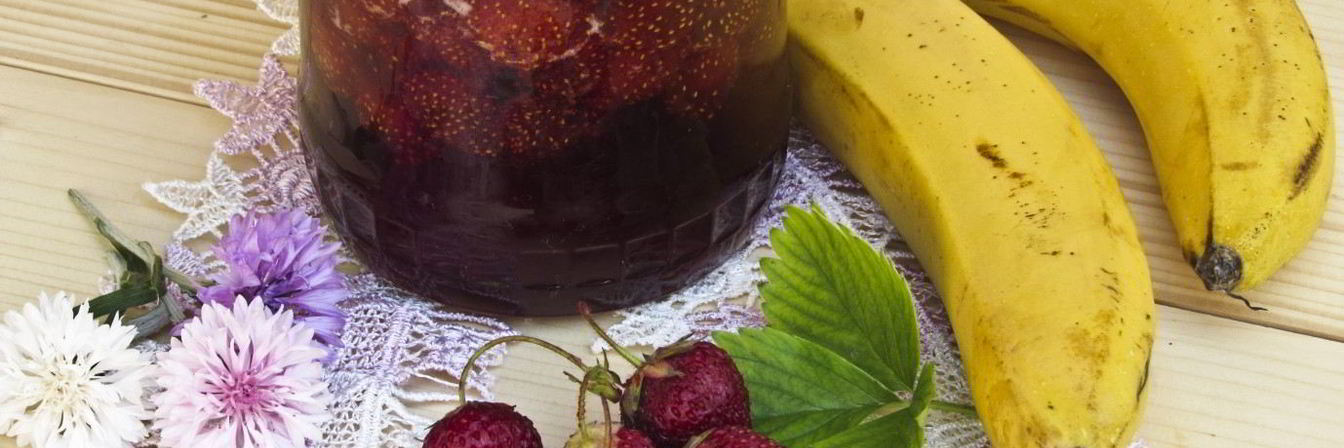 Рецепт Клубнично-бананового варенье