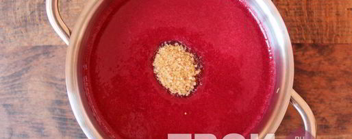 Шаг 3: конфитюра из малины