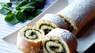 Рецепт Рулета с вареньем