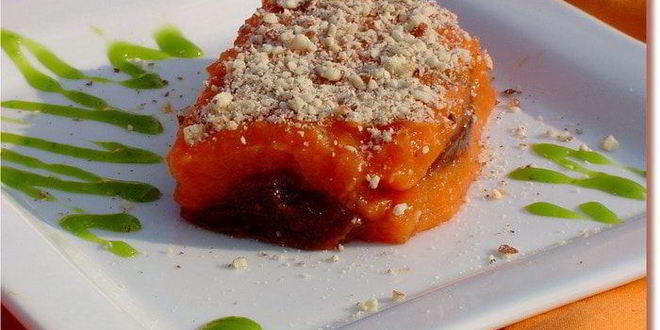 Рецепт тыквы со сливовым вареньем