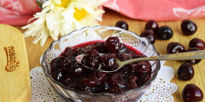 Рецепт варенья из черешни без косточек пятиминутка