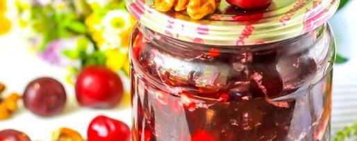 Шаг 11: варенья из черешни с грецким орехом