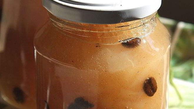 Рецепт Варенья из груш с кофейными зернами