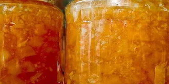 Рецепт варенья из кабачков с брусникой