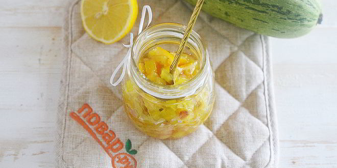 Рецепт варенья из кабачков с лимоном