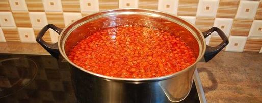 Шаг 4: варенья из красной рябины