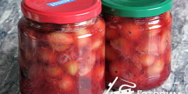 Рецепт варенья из крыжовника с зеленым чаем