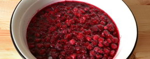 Шаг 6: варенья из малины пятиминутка