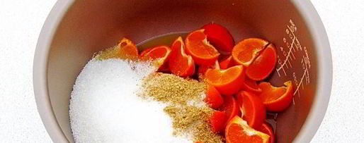 Шаг 4: варенья из мандаринов в апельсиновом соке в мультиварке