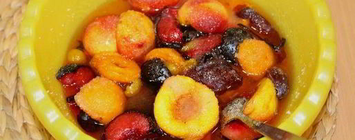 Шаг 2: варенья из нектаринов и слив с ванилью