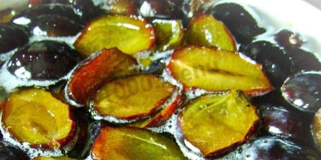Рецепт варенья из сливы пятиминутка