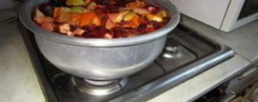 Шаг 3: варенья из сливы, яблока и апельсина