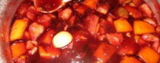 Шаг 4: варенья из сливы, яблока и апельсина