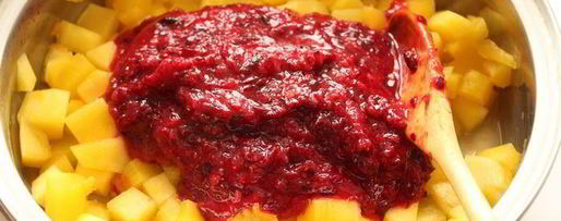 Шаг 1: варенья из тыквы и клюквы