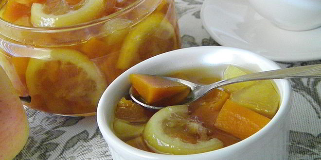 Рецепт варенья из тыквы с яблоком и лимоном