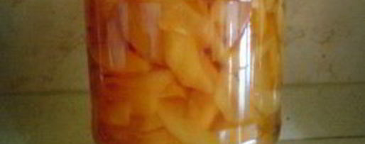 Шаг 2: варенья из зеленых персиков