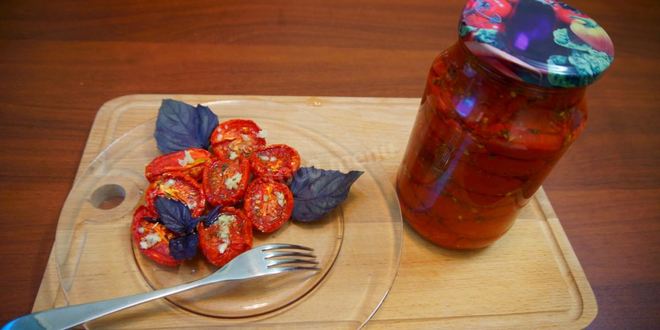 Рецепт вяленых томатов проще не бывает в духовке на зиму