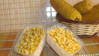 Рецепт Заморозити кукурузу на зиму в початках и зернах