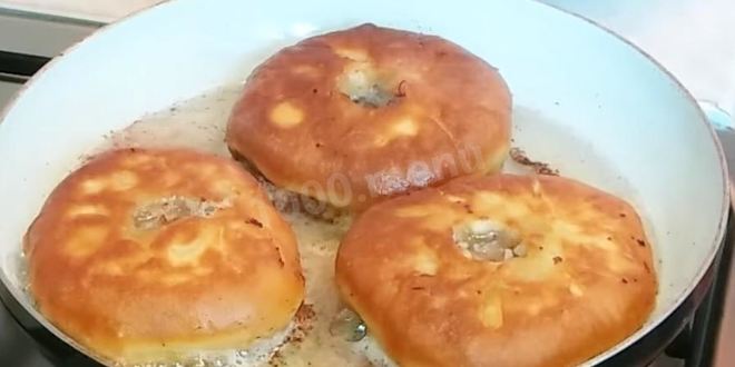 Рецепт сочных беляшей с мясом на кефире